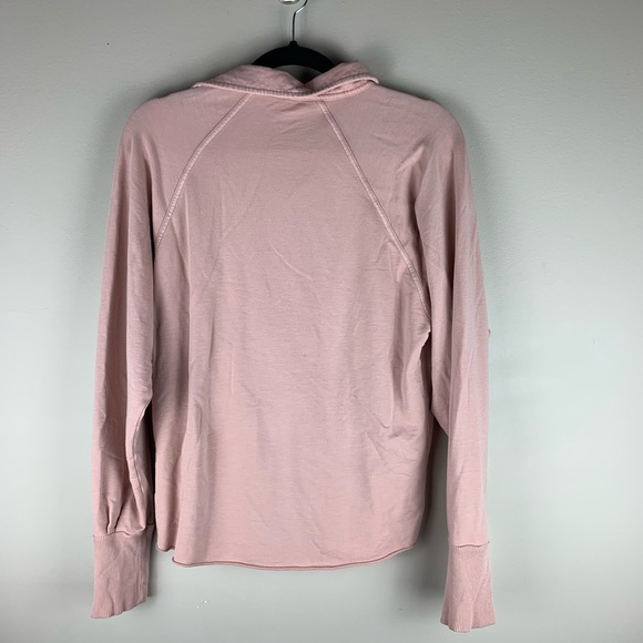 Free People Dusty Pink Collared Long Sleeve sz. XS - Picture 7 of 8